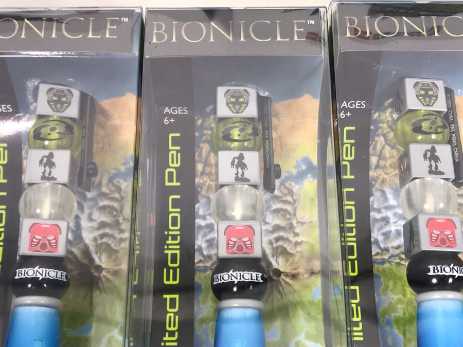 New LEGO Bionicle Limited Edition Pens With (2) Prototype LEGO Bionicle Product Displays - 6 Pens [Photo 6]