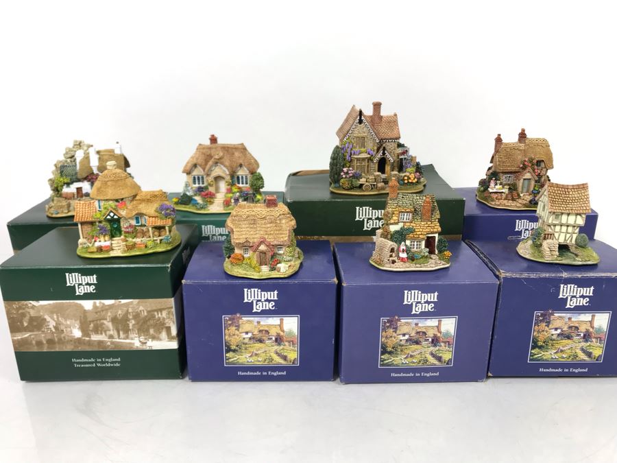 (8) Lilliput Lane Cottages With Boxes [Photo 2]