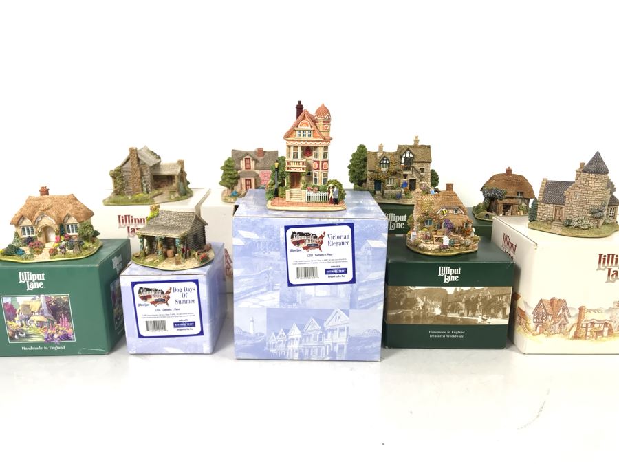 (9) Lilliput Lane Cottages With Boxes [Photo 1]