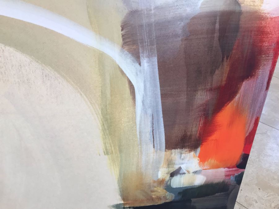 JUST ADDED - 36 X 54 Contemporary Abstract Modern Canvas Print Titled Component And Significance II [Photo 5]