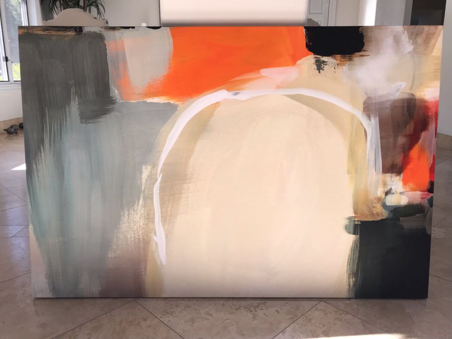 JUST ADDED - 36 X 54 Contemporary Abstract Modern Canvas Print Titled Component And Significance II [Photo 2]