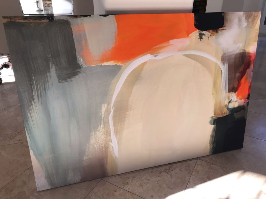 JUST ADDED - 36 X 54 Contemporary Abstract Modern Canvas Print Titled Component And Significance II [Photo 3]