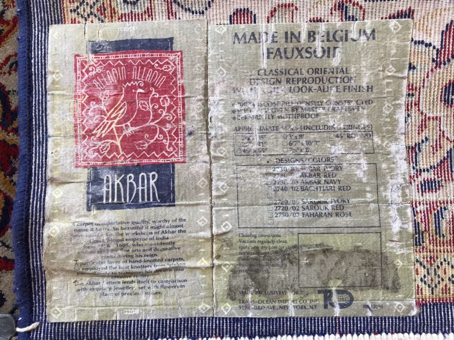 Akbar Belgium Classical Oriental Design Synthetic Area Rug 5' X 8' [Photo 9]