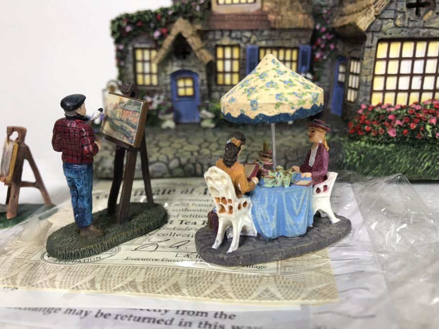 (3) Thomas Kinkade Hawthorne Village Limited Edition Figurines [Photo 14]