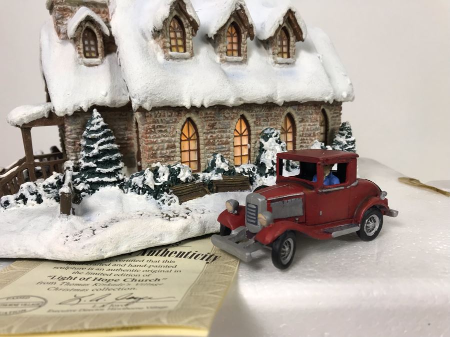 (3) Thomas Kinkade Hawthorne Village Limited Edition Figurines [Photo 4]