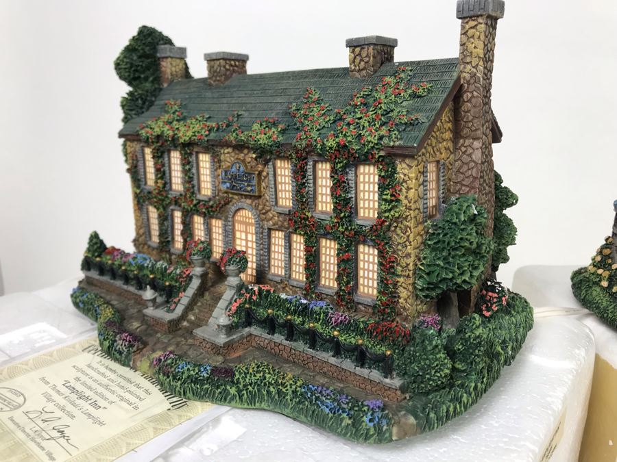 thomas kinkade fairy garden village collection