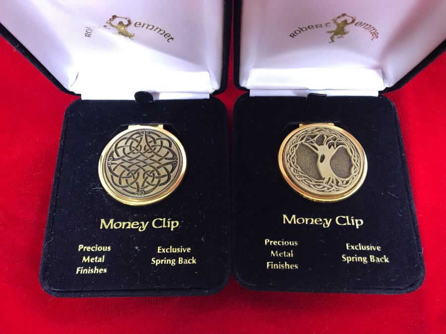 Pair Of Robert Emmet Irish Money Clips [Photo 2]