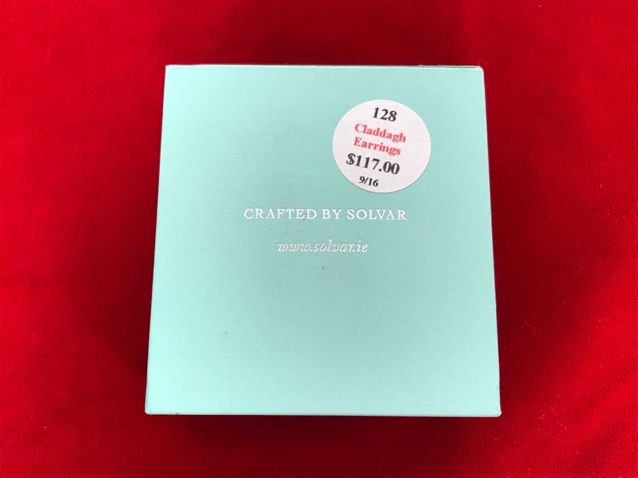 New Sterling Silver Claddagh Earrings Failte Crafted By Solvar Retails $117 [Photo 9]