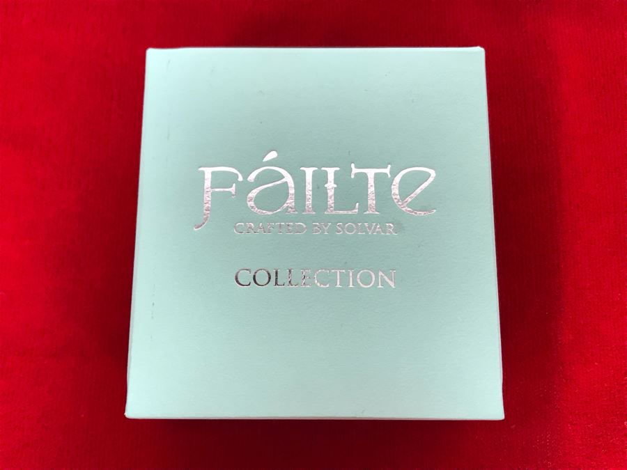 New Sterling Silver Claddagh Earrings Failte Crafted By Solvar Retails $117 [Photo 8]