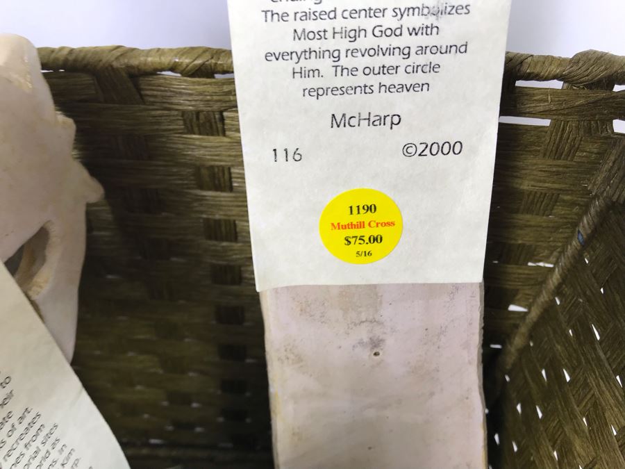 Collection Of New Irish Decorative Crosses, Pair Of Irish Picture Frames And Irish Pewter Box With Basket - See Photos [Photo 24]