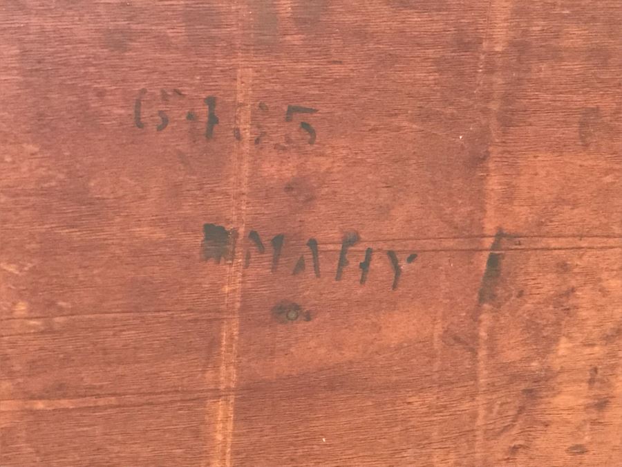 Shabby Chic Hand Painted Mahogany Chest Of Drawers Dresser 47W X 21D X 35H [Photo 11]