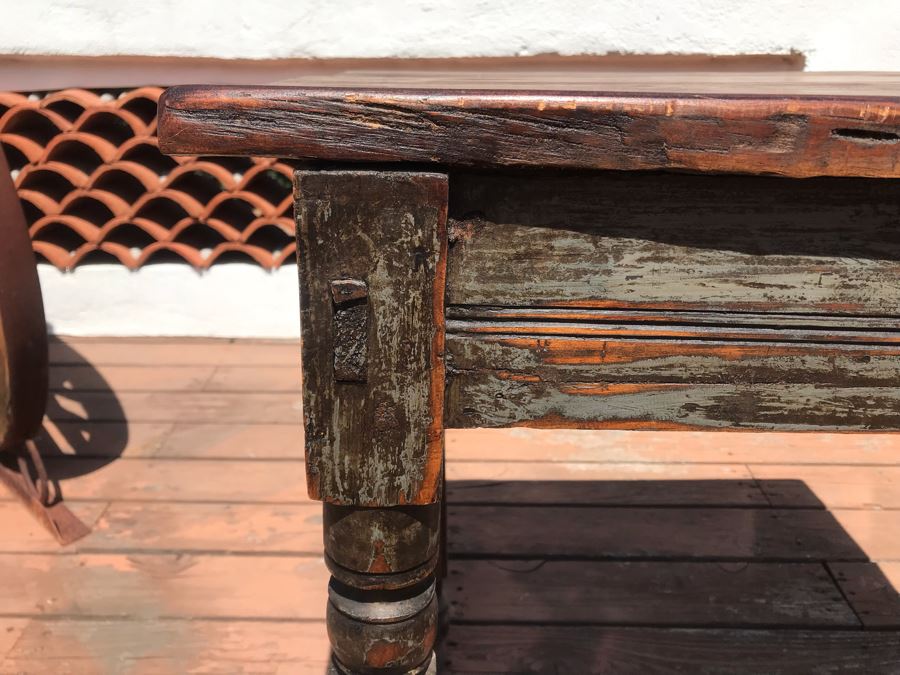 Primitive Shabby Chic Desk With Drawer 34.5W X 23D X 31.5H [Photo 5]