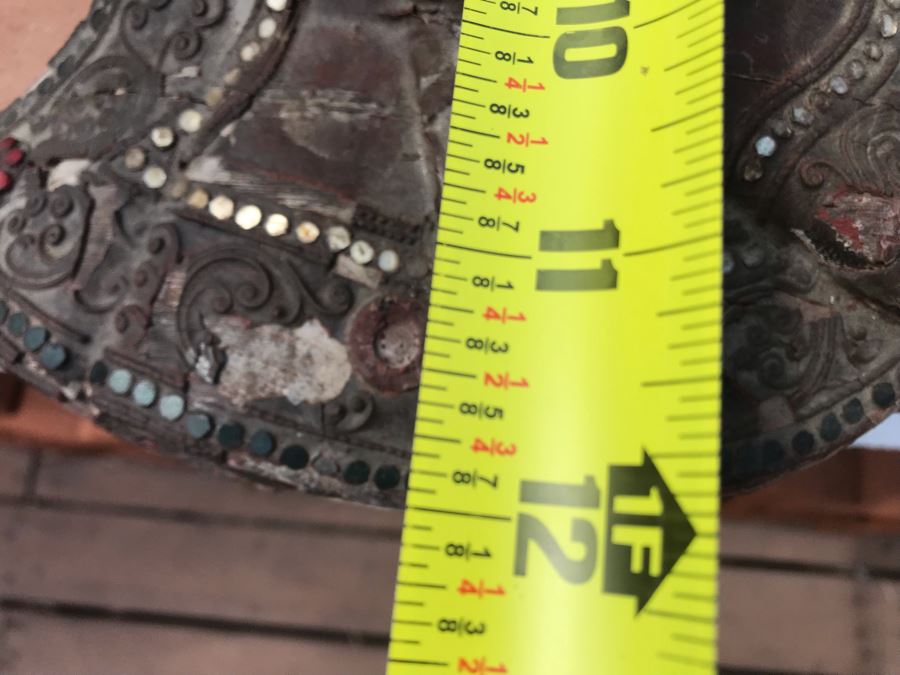 Vintage Carved Wooden Gilded Buddha Sculpture Statute Lying Stance 32W X 12D X 9H [Photo 24]