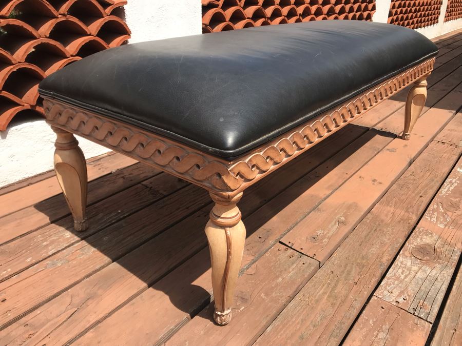 Kreiss Collection Wooden Long Bench 60W X 27D X 21H [Photo 4]