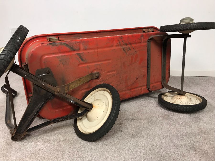 Vintage Hamilton Greyhound Pressed Steel Wagon 42W X 18D [Photo 11]