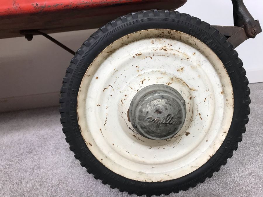 Vintage Hamilton Greyhound Pressed Steel Wagon 42W X 18D [Photo 6]