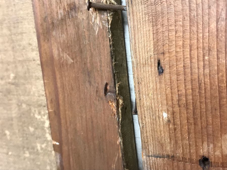 Vintage Damaged Print In Antique Wooden Frame 35 X 35 - See Photos [Photo 24]