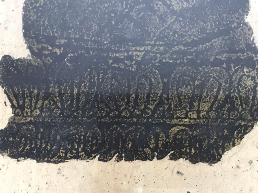 Signed Asian Buddha Artwork In Nice Frame 20W X 32H [Photo 7]