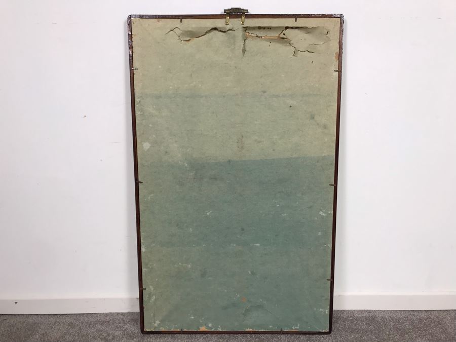 Signed Asian Buddha Artwork In Nice Frame 20W X 32H [Photo 4]