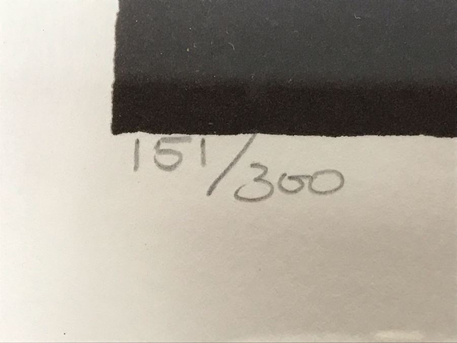 Rene Gruau Hand Signed Limited Edition Lithograph Titled 'La Chaise Rouge' 151 Of 300 25.5W X 31.5H [Photo 11]