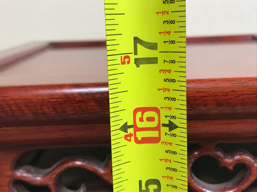 Vintage Chinese Wooden Stand 10W X 16.5H [Photo 14]