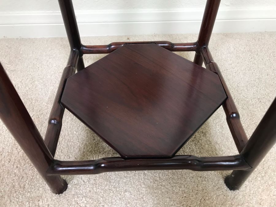 Chinese Rosewood 2-Tier Stand 10W X 21H [Photo 6]