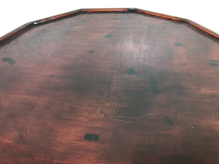 Vintage Handmade Asian Wooden Stand 18W X 10.5H [Photo 4]