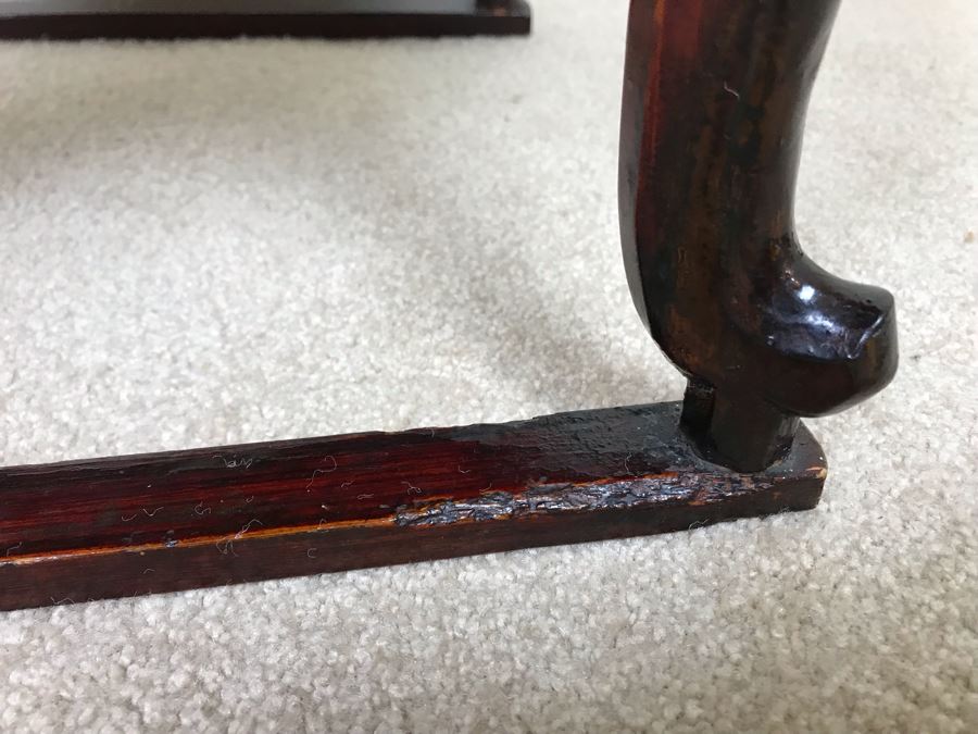 Vintage Handmade Asian Wooden Stand 18W X 10.5H [Photo 12]