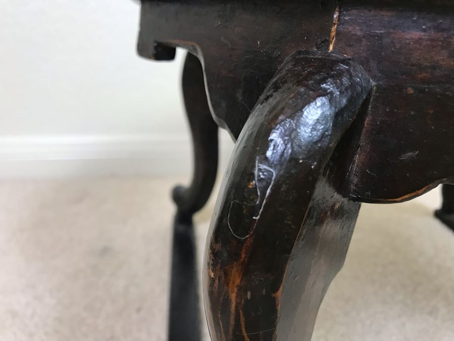 Vintage Handmade Asian Wooden Stand 16W X 9.5H [Photo 14]