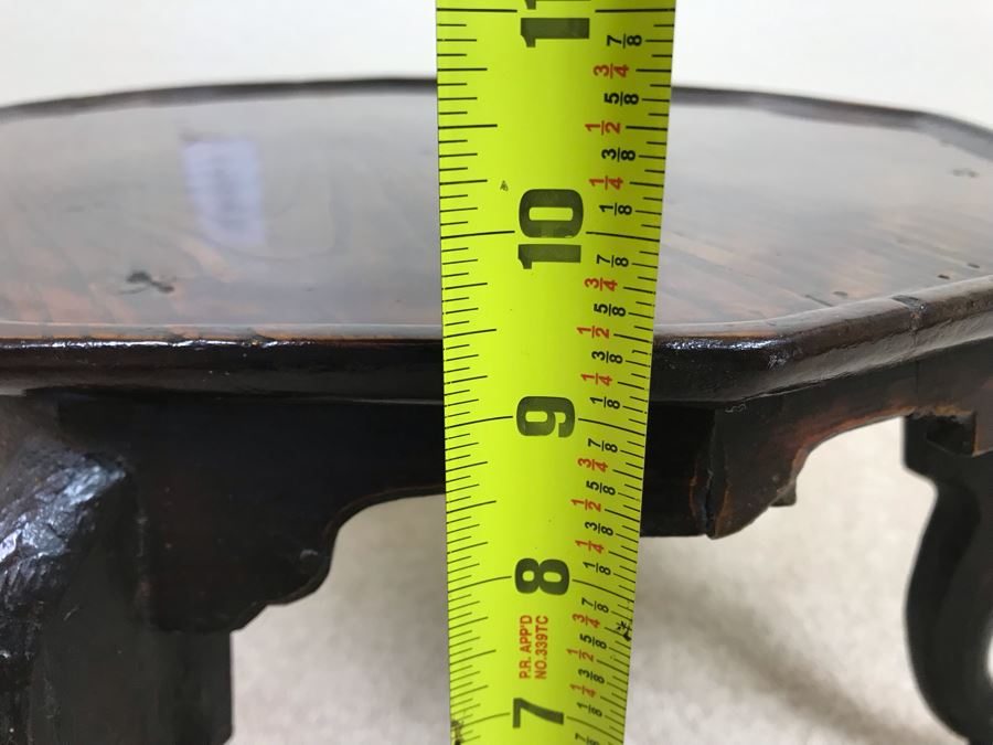 Vintage Handmade Asian Wooden Stand 16W X 9.5H [Photo 19]