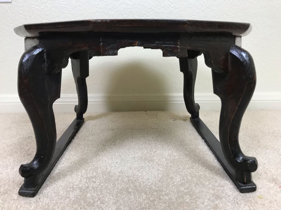 Vintage Handmade Asian Wooden Stand 16W X 9.5H [Photo 3]
