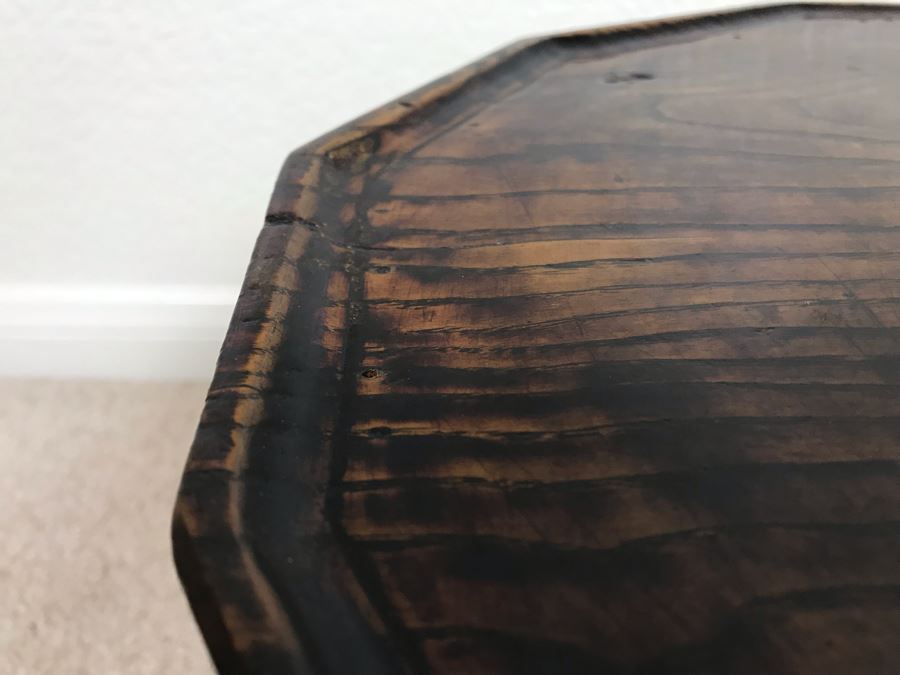 Vintage Handmade Asian Wooden Stand 16W X 9.5H [Photo 8]