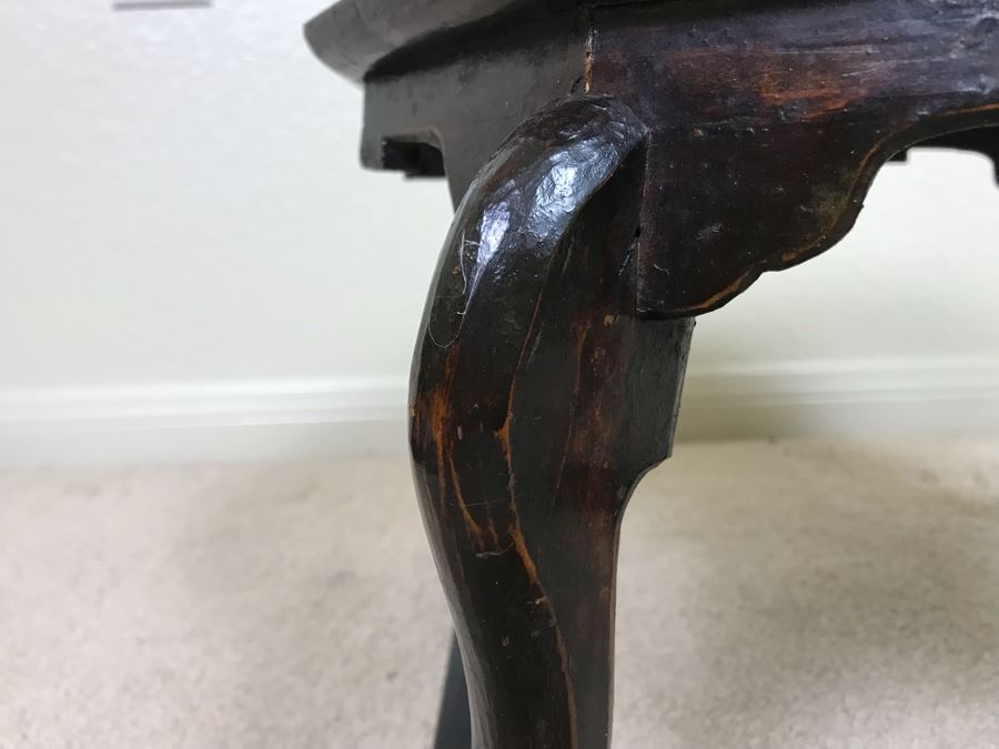 Vintage Handmade Asian Wooden Stand 16W X 9.5H [Photo 15]