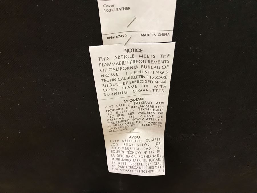 Like New 100% Leather White Cream Ikea Vreta 2-Piece Sectional Sofa 10'W X 53'D [Photo 18]