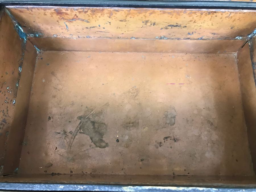 Antique Japanese Wooden Hibachi Coffee Side Table With Drawers [Photo 12]