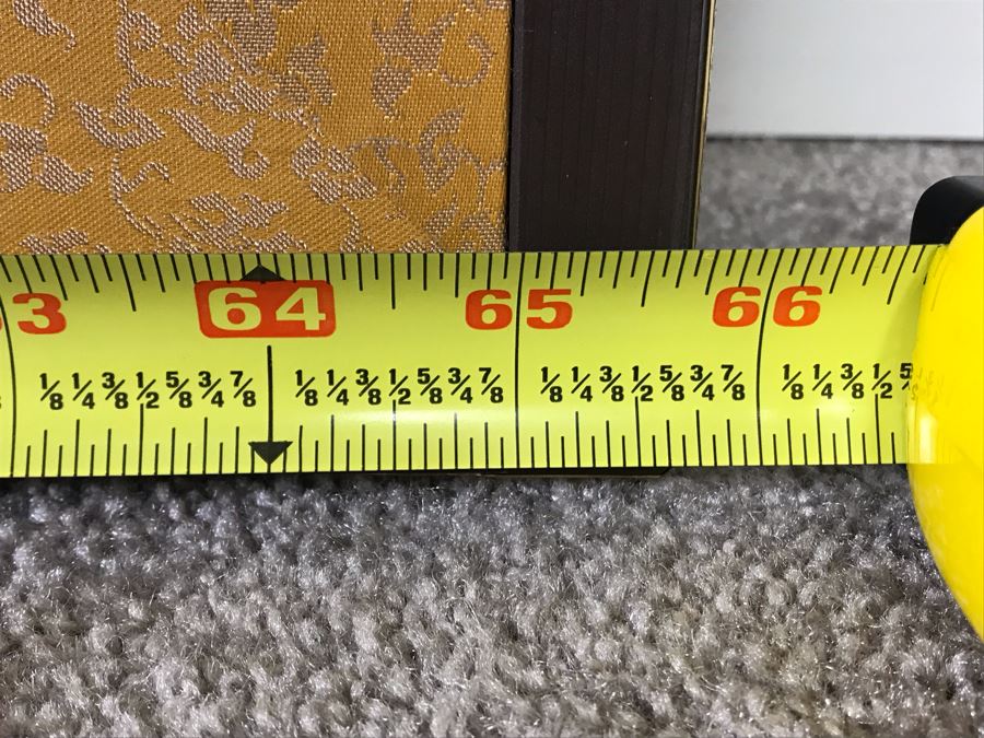 Vintage Signed Original Gold Leaf Screen Landscape Painting Excellent Condition 66W X 36H [Photo 17]