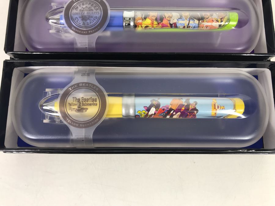 (3) New Limited Edition The Beatles Collectible Pod Pens: The Beatles Yellow Submarine, Sgt. Peppers Lonely Hearts Club Band And The White Album [Photo 2]