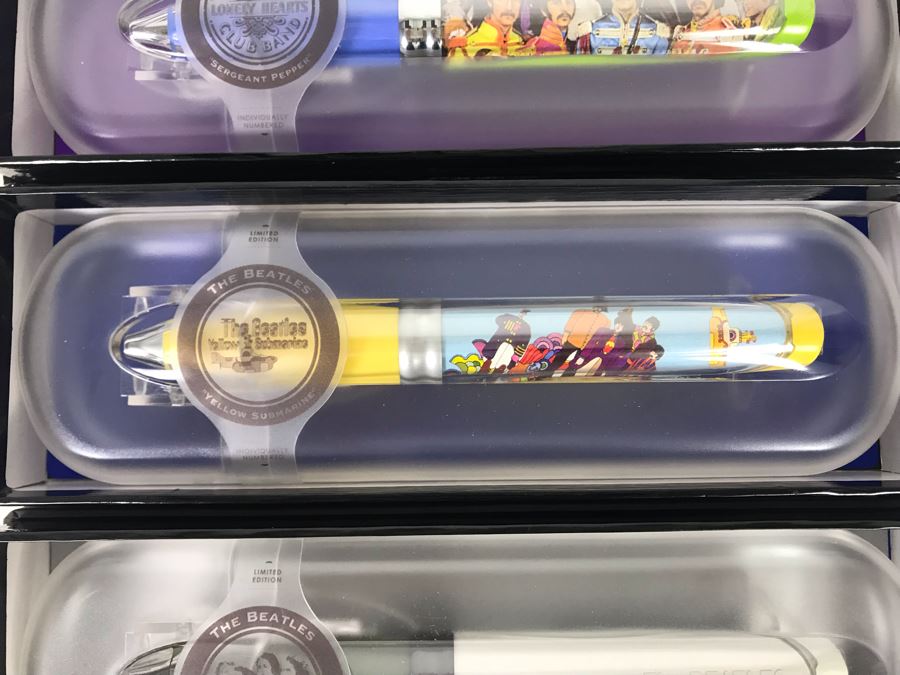 (3) New Limited Edition The Beatles Collectible Pod Pens: The Beatles Yellow Submarine, Sgt. Peppers Lonely Hearts Club Band And The White Album [Photo 5]