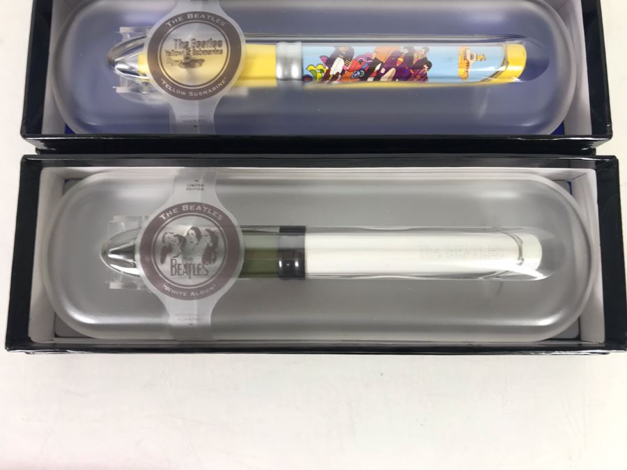 (3) New Limited Edition The Beatles Collectible Pod Pens: The Beatles Yellow Submarine, Sgt. Peppers Lonely Hearts Club Band And The White Album [Photo 2]