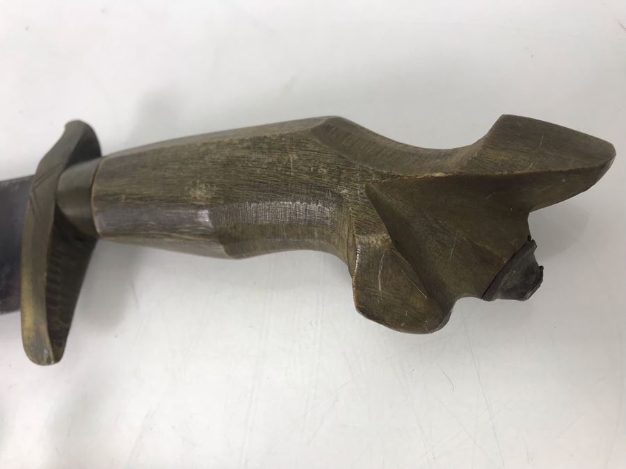 Pair Of Knives 12' And 10' Blade (One Is Chipaway Cutlery With Pakistan Blade) And Leather Bianchi S&W .44 Holster [Photo 11]