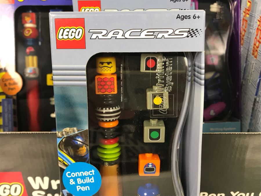 (17) New LEGO Collectible Pens With Store Merchandiser: Jack Stone, Racers, Belville And Alpha Team Pens [Photo 4]