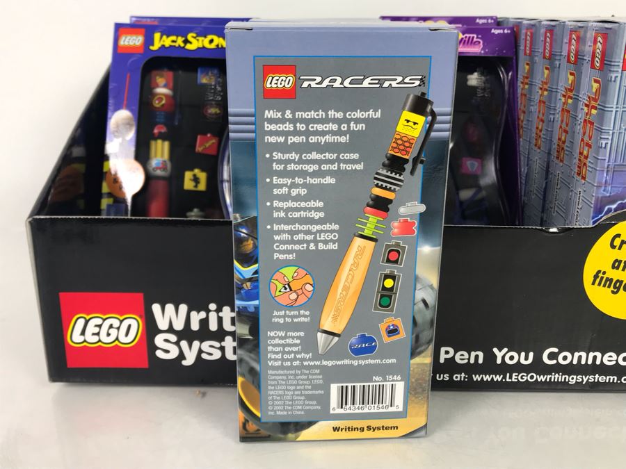 (17) New LEGO Collectible Pens With Store Merchandiser: Jack Stone, Racers, Belville And Alpha Team Pens [Photo 6]