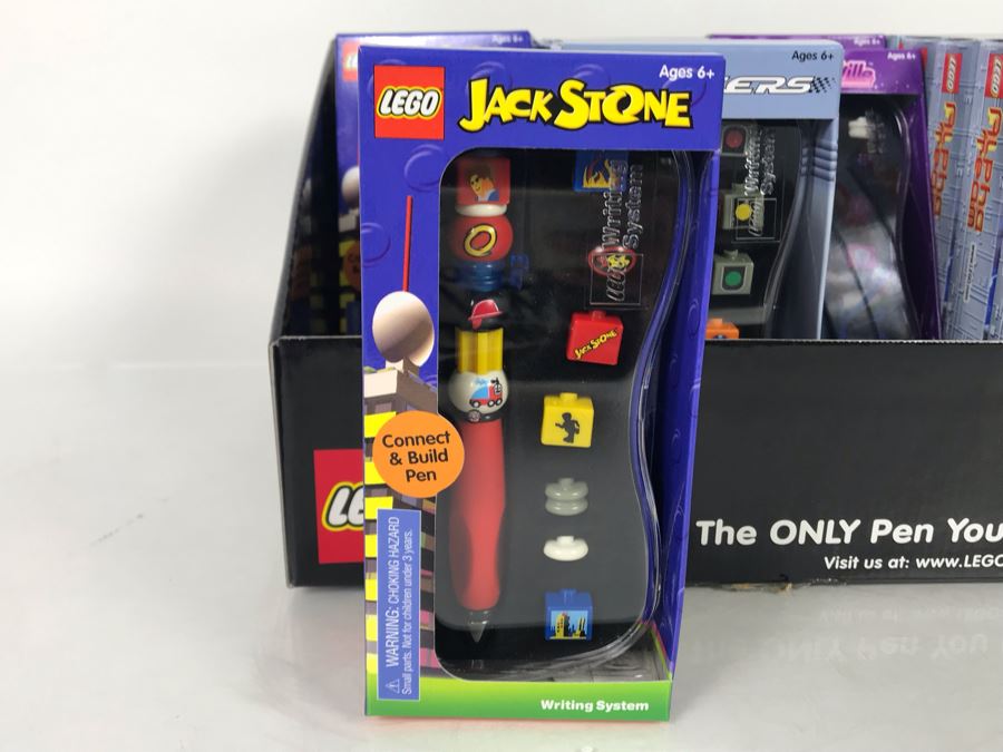 (17) New LEGO Collectible Pens With Store Merchandiser: Jack Stone, Racers, Belville And Alpha Team Pens [Photo 11]