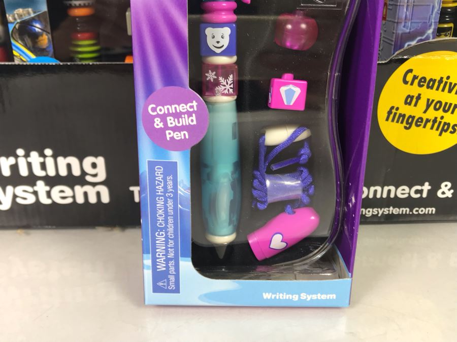 (17) New LEGO Collectible Pens With Store Merchandiser: Jack Stone, Racers, Belville And Alpha Team Pens [Photo 16]