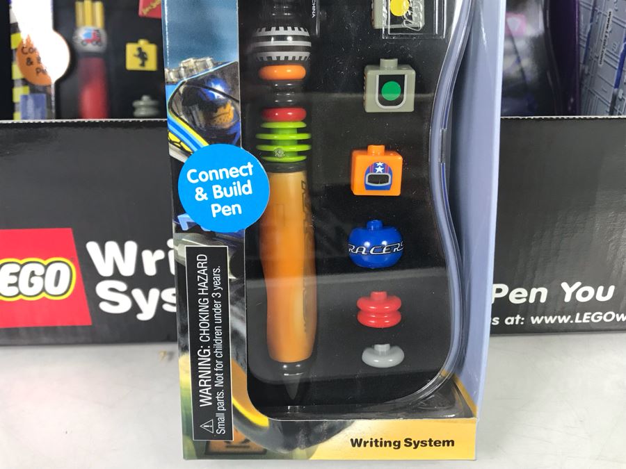 (17) New LEGO Collectible Pens With Store Merchandiser: Jack Stone, Racers, Belville And Alpha Team Pens [Photo 5]