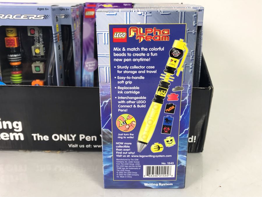 (17) New LEGO Collectible Pens With Store Merchandiser: Jack Stone, Racers, Belville And Alpha Team Pens [Photo 10]