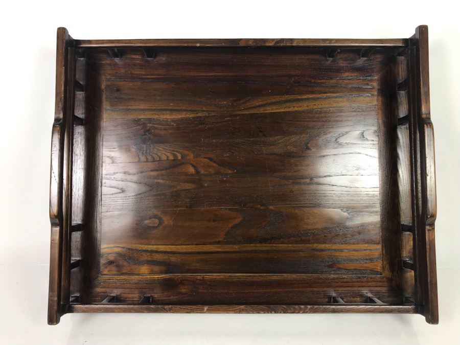 Vintage Wooden Asian Tray 24 X 18 [Photo 10]