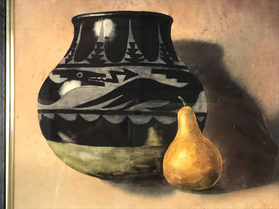 Framed Original Signed Still Life Painting 16 X 15 [Photo 3]