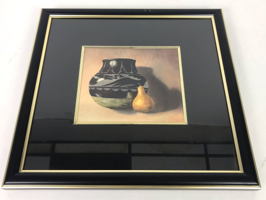 Framed Original Signed Still Life Painting 16 X 15 [Photo 8]