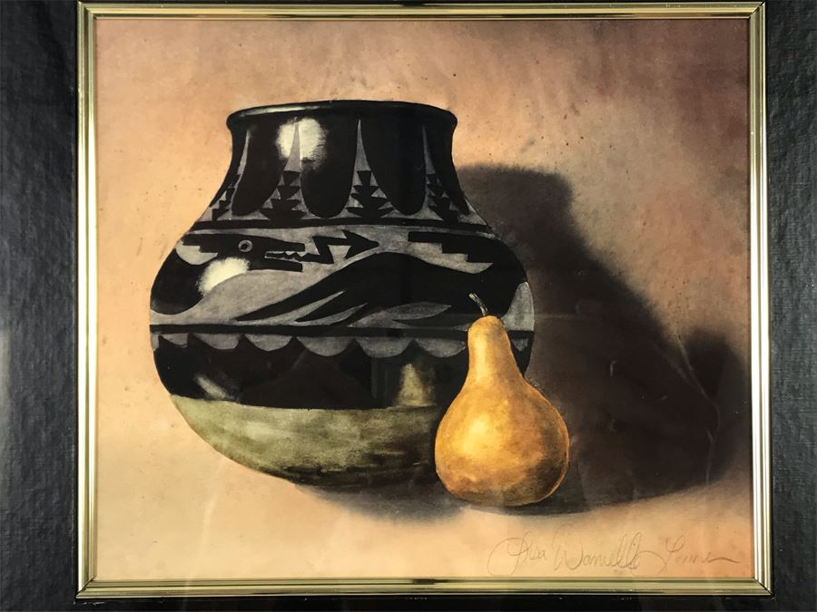 Framed Original Signed Still Life Painting 16 X 15 [Photo 2]